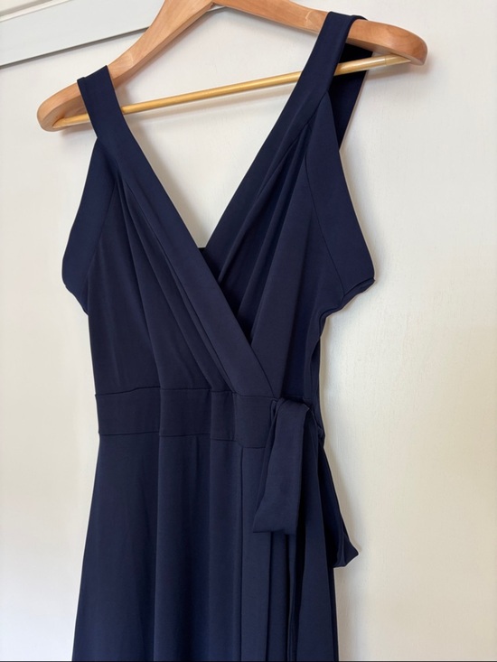 41 Hawthorn Dresses & Skirts - 41 Hawthorn Maxi Dress Size Large Navy Faux Wrap V Neck Timeless Capsule Basic